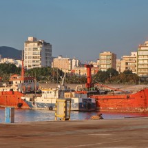 Vessel in the port of Almeria
